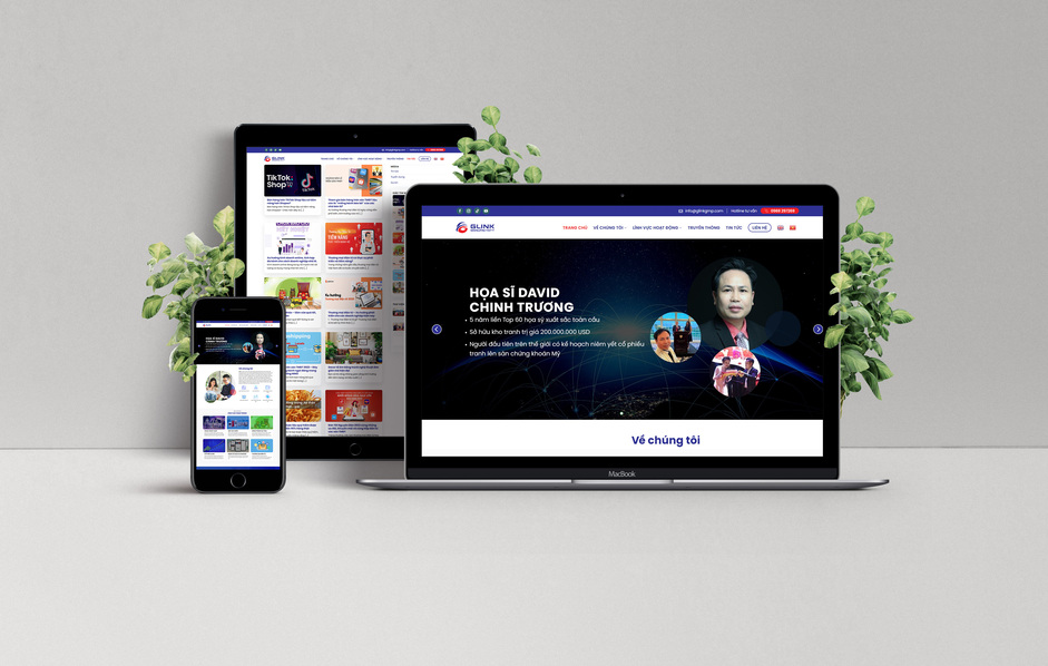 Dự án thiết kế website Glink